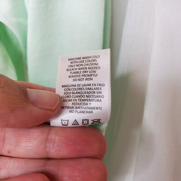 US Apparel Mint Florida Cropped Long Sleeve Tee, M - Picture 6 of 7